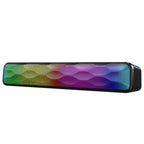 RGB Colorful Lighting Effect Desktop Long USB Wireless Bluetooth Speaker, Q6 – Magnetic, Bluetooth, TPU