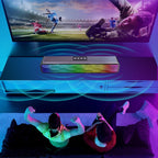 RGB Colorful Lighting Effect Desktop Long USB Wireless Bluetooth Speaker, Q6 – Magnetic, Bluetooth, TPU