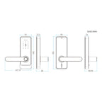C89 Smart Fingerprint Password Lock Home Indoor Door TUYA System Lock, C89 Black, C89 Silver