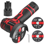 HILDA 12V 3 Inch Li-Ion Angle Grinder Home Cutting And Sanding Machine, EU Plug, Plastic Package With 1 Battery, Carton Package With 1 Battery, Plastic Package With 2 Battery, Carton Package With 2 Battery Plastic Package With 1 Battery