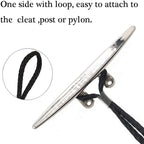 Pier Stainless Steel Clamp Boat Rope Accessories PWC Built-In Buffer Kayak Mooring Cable, Black, Black Blue Red, Blue White Black