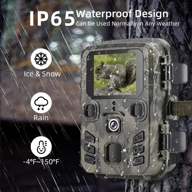 20MP 1080P Hunting Trail Camera With Night Vision Wildlife Scouting Photo, MiNi301