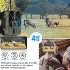 4K 4G Outdoor Track Camera Remote Mobile Phone Control To View Photos / Video At Any Time, HC-940Pro-Li