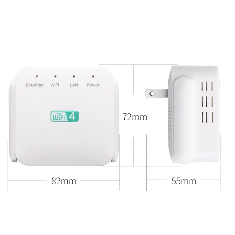 2.4G 300M Wi-Fi Amplifier Long Range WiFi Repeater Wireless Signal Booster, US Plug White, EU Plug White, UK Plug White, US Plug Black, EU Plug Black, UK Plug Black – Durable Build, Easy to Use