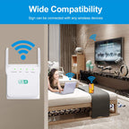 2.4G 300M Wi-Fi Amplifier Long Range WiFi Repeater Wireless Signal Booster, US Plug White, EU Plug White, UK Plug White, US Plug Black, EU Plug Black, UK Plug Black – Durable Build, Easy to Use