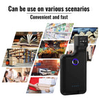 HC101D 2D Bluetooth Barcode Scanner Wireless Back Clip Phone Barcode Reader, 2D Side