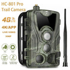 HC-801Pro 4K 4G Outdoor Hunting Camera App Remote Mobile Phone Control To View Photos And Video At Any Time, EU Plug, US Plug, AU Plug