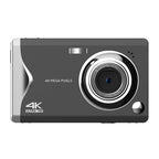 4K HD 3.0-Inch IPS Screen Autofocus HD Digital Camera, Black, White Black