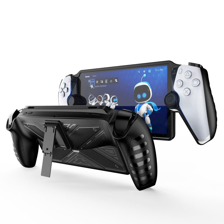 For Sony PlayStation Portal TPU Protective Case Cover With Stand, TPU TPU Black