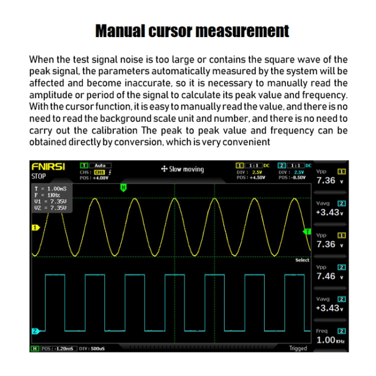 FNIRSI 2 In 1 Dual-Channel 100M Bandwidth Digital Oscilloscope 1GS Sampling Signal Generator, EU Plug, 1014D, 1014D +P4100 Probe – TPU