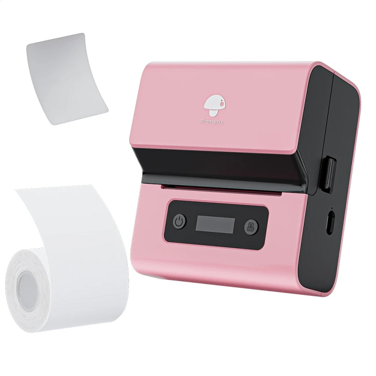 Phomemo M221 Thermal Wireless Label Printer Barcode Bluetooth Label Maker, Blue, White, Pink – Bluetooth Pink