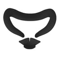 For Meta Quest 3 Silicone Face Cover Eye Mask with Nose Pad Black
