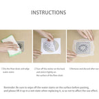 FASOLA 15pcs /Bag Sink Disposable Filter Sewer Mouth Non-woven Floor Drain Sticker, Small Hole, Large Hole