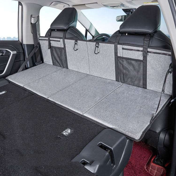 Car Camping Bed Folding Board SUV Rear Row Extension Board For Tesla, Gray, Gray Embossed, Black Embossed Gray