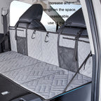 Car Camping Bed Folding Board SUV Rear Row Extension Board For Tesla, Gray, Gray Embossed, Black Embossed