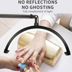 LED Half Moon Beauty Lamp Manicure Eyebrow Tattoos Eyelash Fill Light, UK Plug
