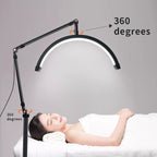 LED Half Moon Beauty Lamp Manicure Eyebrow Tattoos Eyelash Fill Light, UK Plug