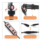 LED Half Moon Beauty Lamp Manicure Eyebrow Tattoos Eyelash Fill Light, UK Plug