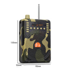 48W Wireless Bluetooth Voice Amplifier with Remote Control Supports USB/TF Card Playback, EU Plug, UK Plug, AU Plug, US Plug