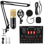Audio Condenser Mic Studio Singing Microphone, BM800+V8S Sound Card Set, BM800+V8 Sound Card Set BM800+V8S Sound Card Set