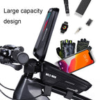 WILD MAN MS66 1.2L EVA Hard Shell Bicycle Front Beam Bag Cycling Touch Screen Phone Bag, MS66