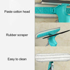 4 In 1 Double-sided Glass Wiper Window Squeegee Portable Spray Mirror Car Glass Cleaner, YJ520