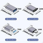 Micro B Male Adapter USB Link HDD Enclosure Interface Converter, USB Female Transfer, Type-C Female Transfer, USB Male Transfer, Type-C Male Transfer – Durable Build, Easy to Use