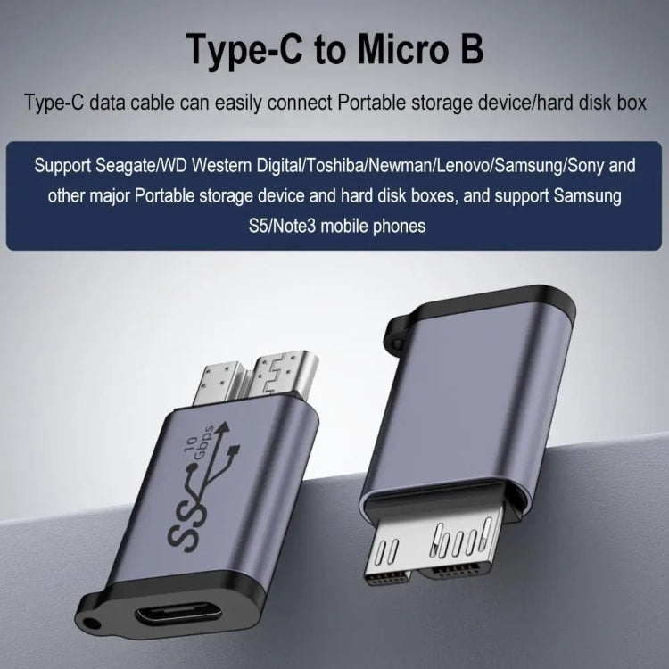 Micro B Male Adapter USB Link HDD Enclosure Interface Converter, USB Female Transfer, Type-C Female Transfer, USB Male Transfer, Type-C Male Transfer – Durable Build, Easy to Use