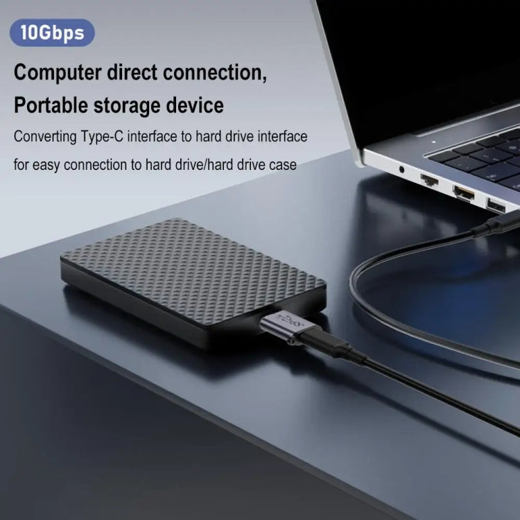 Micro B Male Adapter USB Link HDD Enclosure Interface Converter, USB Female Transfer, Type-C Female Transfer, USB Male Transfer, Type-C Male Transfer – Durable Build, Easy to Use