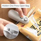 Small 2-in-1 Rechargeable Magnetic Snack Sealer Household Mini Sealing Machine, 2-in-1 White, 2-in-1 Green