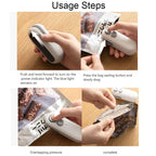 Small 2-in-1 Rechargeable Magnetic Snack Sealer Household Mini Sealing Machine, 2-in-1 White, 2-in-1 Green