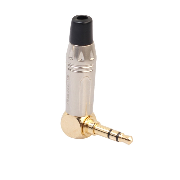Zinc Alloy L-Shaped 90 Degree 3.5mm Stereo Headset Wire Welding Plug, Zinc Alloy – Durable Build, Easy to Use Zinc Alloy
