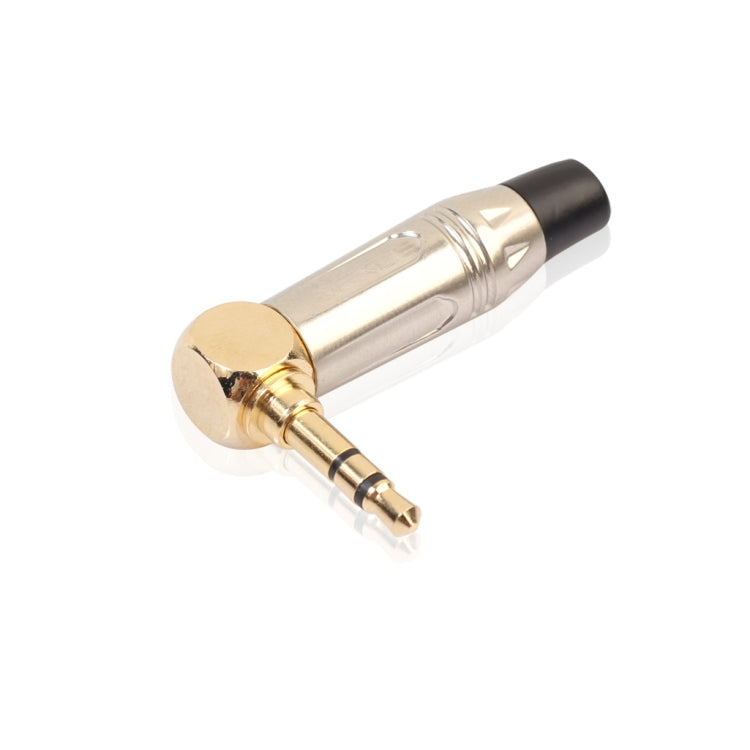 Zinc Alloy L-Shaped 90 Degree 3.5mm Stereo Headset Wire Welding Plug, Zinc Alloy – Durable Build, Easy to Use