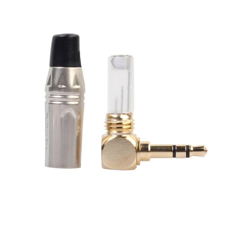 Zinc Alloy L-Shaped 90 Degree 3.5mm Stereo Headset Wire Welding Plug, Zinc Alloy – Durable Build, Easy to Use