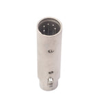 Zinc Alloy Shell Large 3Pin Female XLR to 5Pin XLR Male DMX Signal Lamp XLR Adapter, 3Pin Female XLR to 5Pin XLR Male