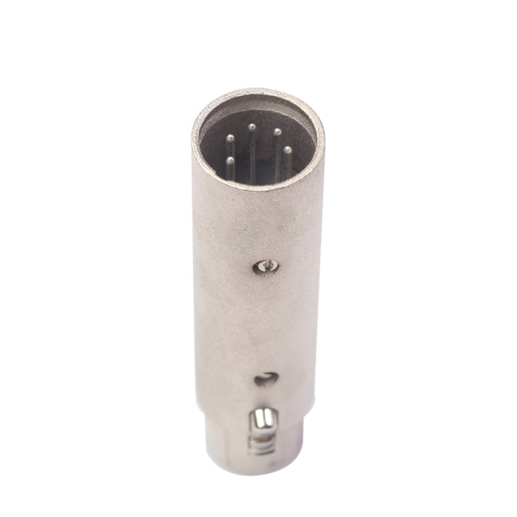 Zinc Alloy Shell Large 3Pin Female XLR to 5Pin XLR Male DMX Signal Lamp XLR Adapter, 3Pin Female XLR to 5Pin XLR Male