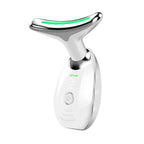 Electrical Neck Beauty Instrument Neck Massager Face Beauty Device, Oval Oval White