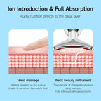 Electrical Neck Beauty Instrument Neck Massager Face Beauty Device, Oval
