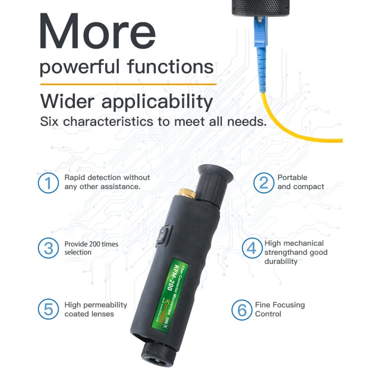 KomShine 200x Handheld Fiber Optic Magnifier Detector – Durable Build, Easy to Use