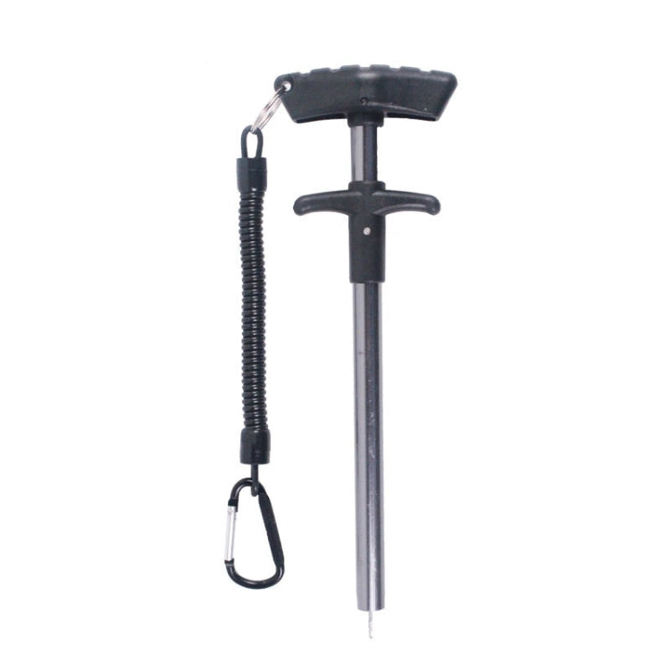 Aluminum Alloy Decoupler T-Shaped Fish Hook Remover Sea Fishing Equipment 24 X 7.5cm, Blue, Gray+Spring Rope – Aluminum Alloy Gray+Spring Rope