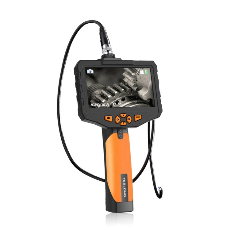Teslong NTS300 5 Inch HD Large Screen Industrial Inspection Borescope Auto Repair Tools, 7.6mm Single Lens / 1m 7.6mm Single Lens 1m