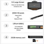 Teslong NTS300 5 Inch HD Large Screen Industrial Inspection Borescope Auto Repair Tools, 7.6mm Single Lens / 1m