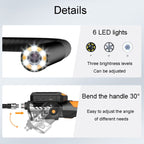 Teslong NTS300 5 Inch HD Large Screen Industrial Inspection Borescope Auto Repair Tools, 7.6mm Single Lens / 1m