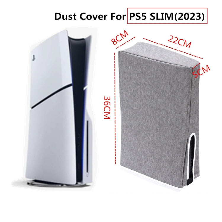 For PS5 Slim Disc & Digital Host Dust Cover Protective Case, Vertical Gray, Vertical Black, Horizontal Gray, Horizontal Black