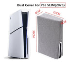 For PS5 Slim Disc & Digital Host Dust Cover Protective Case, Vertical Gray, Vertical Black, Horizontal Gray, Horizontal Black