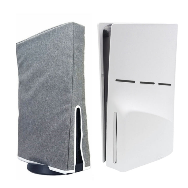 For PS5 Slim Disc & Digital Host Dust Cover Protective Case, Vertical Gray, Vertical Black, Horizontal Gray, Horizontal Black Vertical Gray