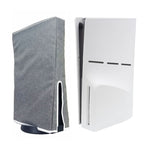 For PS5 Slim Disc & Digital Host Dust Cover Protective Case, Vertical Gray, Vertical Black, Horizontal Gray, Horizontal Black Vertical Gray