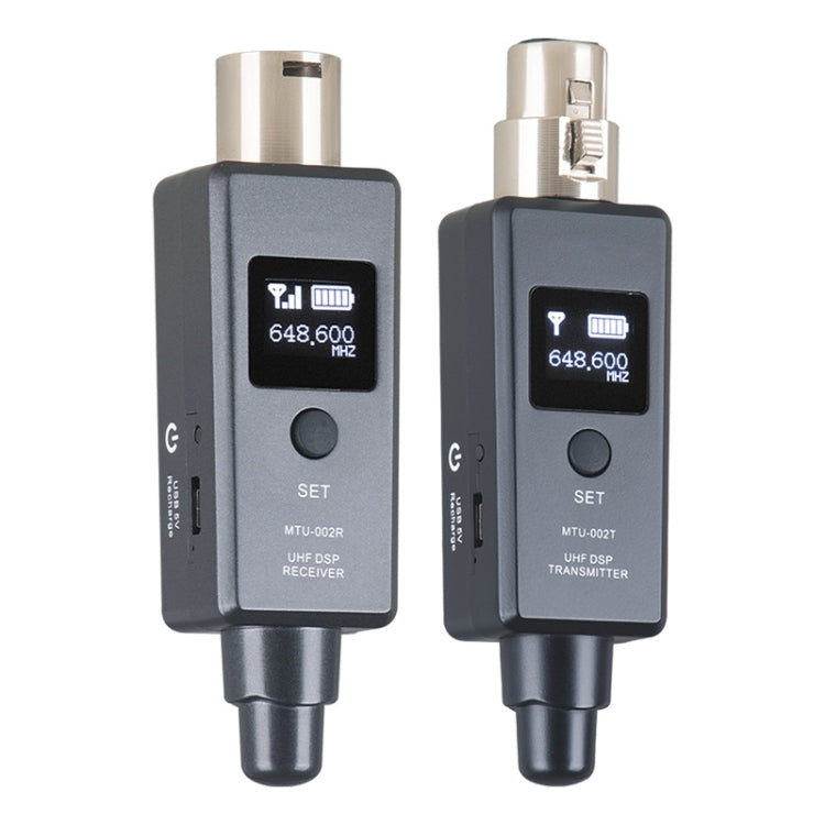 MTU-002 Microphone Wireless System UHF DSP Transmitter & Receiver Mic/Line Two Modes Default Title