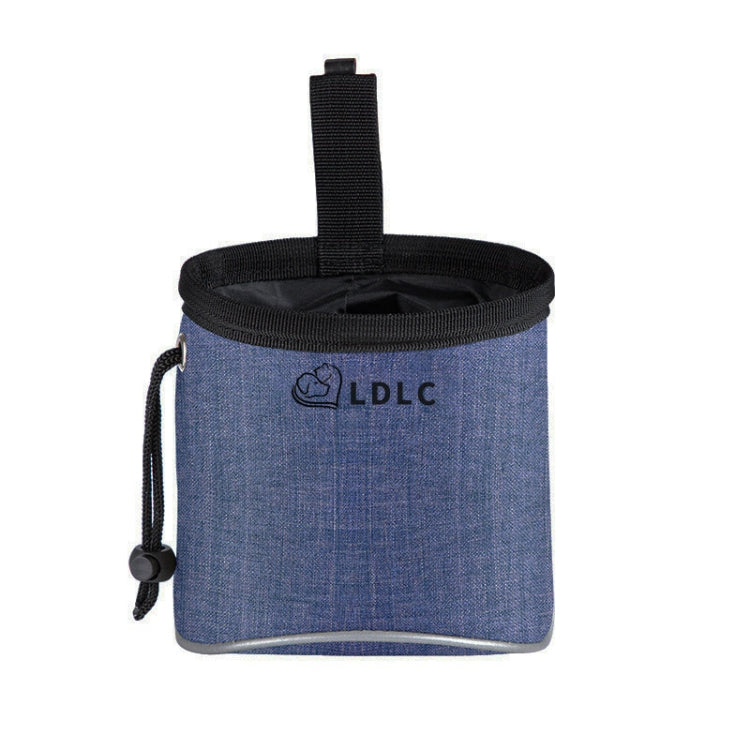 LDLC Outdoor Pet Snack Bag Oxford Cloth Reflective Dog Training Bag, Light Pink, Light Grey, Denim Blue – Waterproof, Wear-resistant Denim Blue
