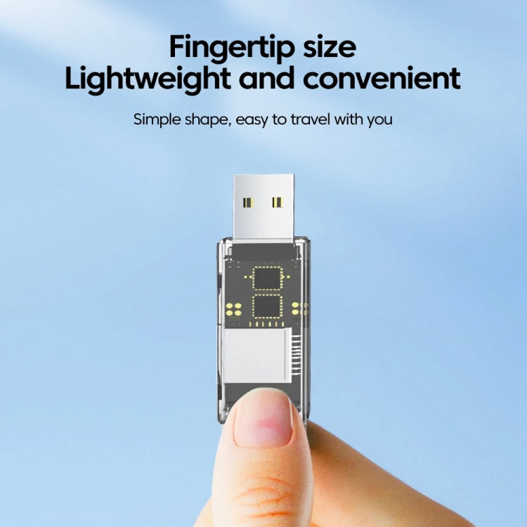 OTG Converter USB To SD/TF 2 In 1 Multi-Function Transparent Card Reader, Transparent – Card Slot